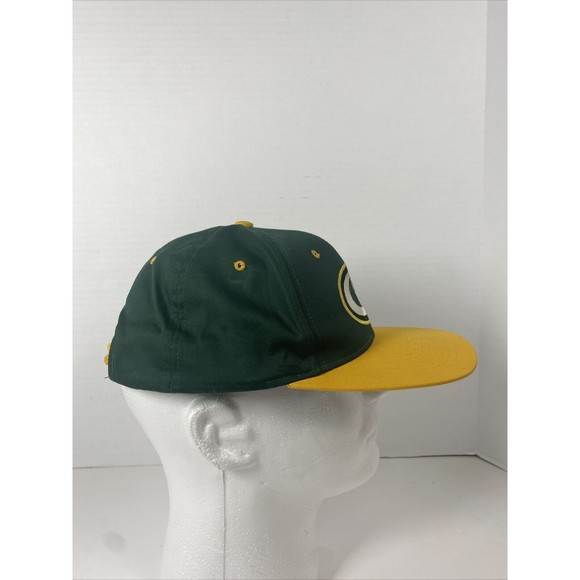 Vintage NFL Green Bay Packers Strapback Hat Green Baseball Cap‎ Game Day - Picture 2 of 8